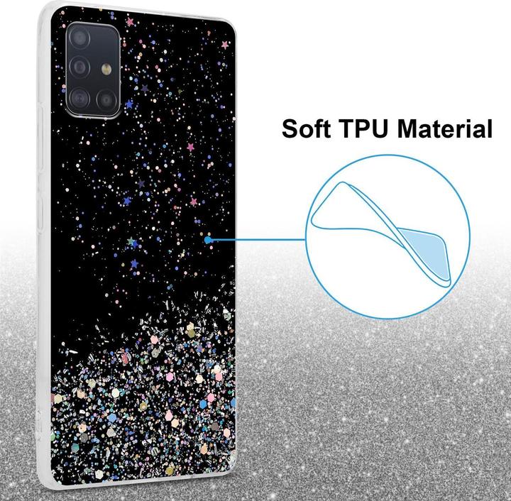 Actual product image Cadorabo TPU cover sparkling glitter (Samsung Galaxy M40s)