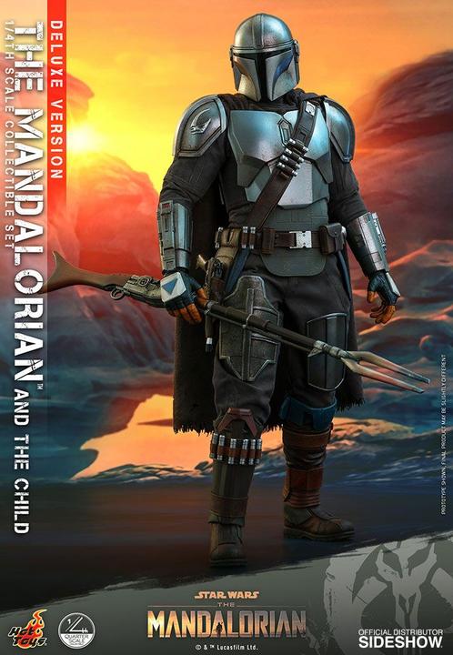 Actual product image Hot Toys Star Wars - The Mandalorian "The Mandalorian & The Child" Deluxe 1/4 Action Figures