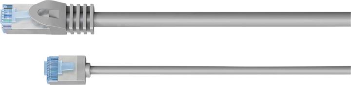 Produktbild Goobay Ultraflexibles CAT 6A Patchkabel, slim, U/FTP, grau (U/FTP, CAT6a, 0.25 m)
