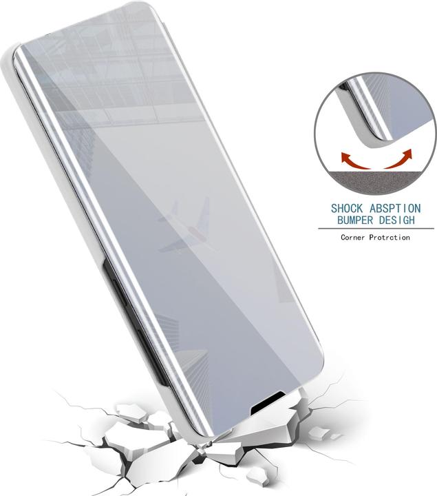 Actual product image Cadorabo Book Smart View Mirror Cover (Samsung Galaxy M11, Samsung Galaxy A11)