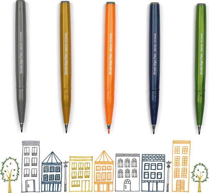 Immagine prodotto Pentel Pinselstift (Verde oliva, 1 x)