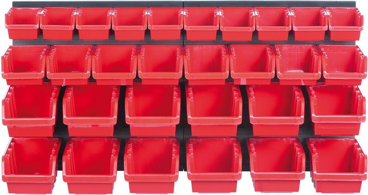 Actual product image Kistenberg WORK BOARD WITH CUFF BLACK 80x40cm 2pcs + 30 CONTAINERS NTBNP3 RED (30 pieces)