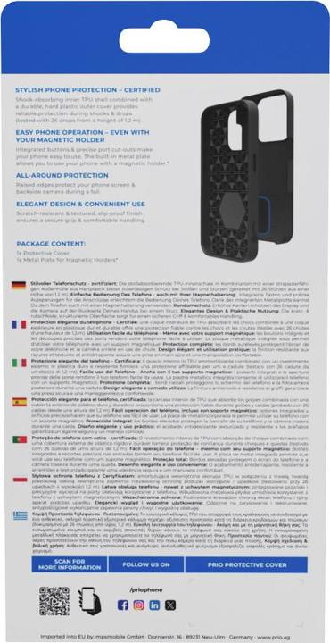 Actual product image prio Protective cover for Samsung A55 black (Samsung Galaxy A55)
