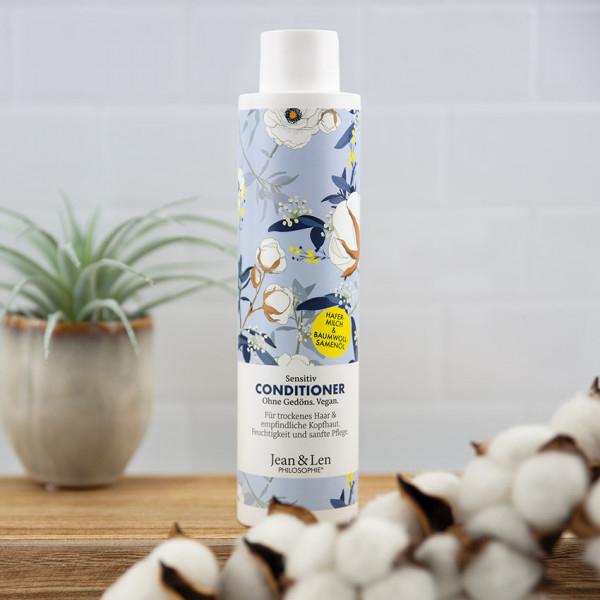 Image du produit Jean & Len Après-shampooing, lait d'avoine et coton, 300 ml (300 ml)