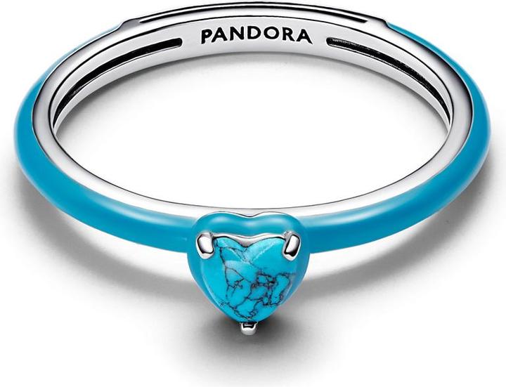 Produktbild Pandora ME Türkisfarbener Herz Stein Ring (58, 925 Silber)