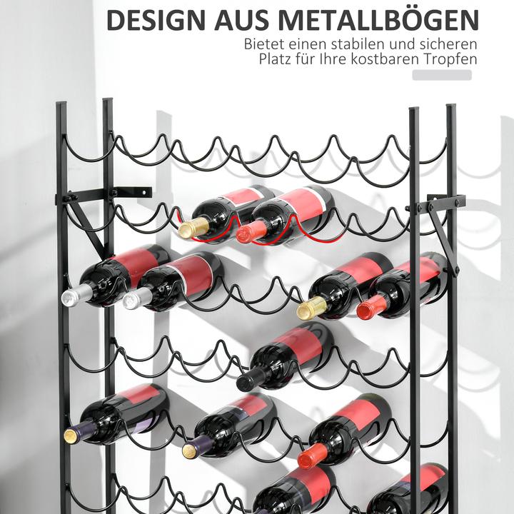 Image du produit Homcom Casier à vin (63 x 20.5 x 118 cm)