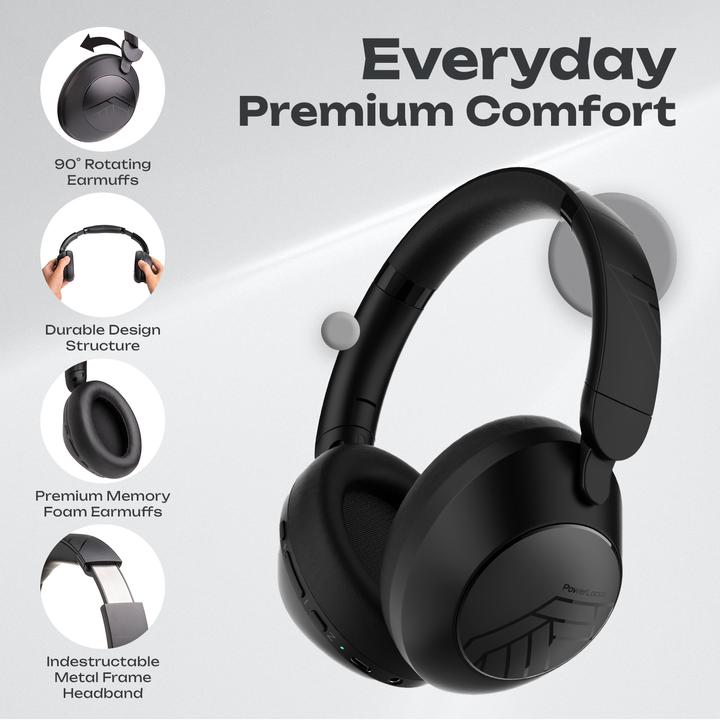 Actual product image PowerLocus Orion Over Ear Bluetooth-Kopfhörer (70 h)