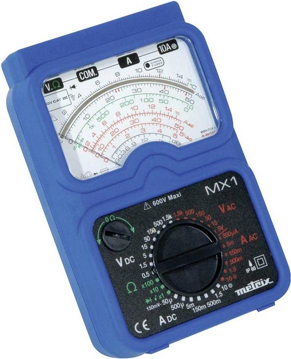 Produktbild Metrix Hand-Multimeter analog MX1 Kal (CAT II 1000V, CAT III 600V)