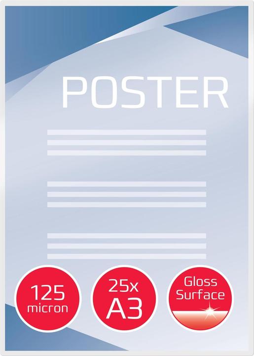 Actual product image GBC DOCUMENT POUCH - hot laminating foil pouches (A3, 25 Piece, 125 µm)
