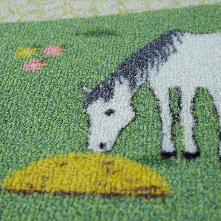Produktbild Paco Home Teppich Kinderzimmer Spielteppich Schmetterling Mehrfarbig (140 x 200 cm)
