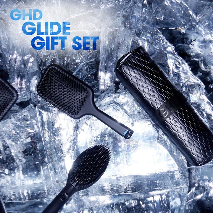 Actual product image ghd Iced Luxe Collection - Glide Gift Set - Smoothing Hot Brush (Hair straightening brushes)