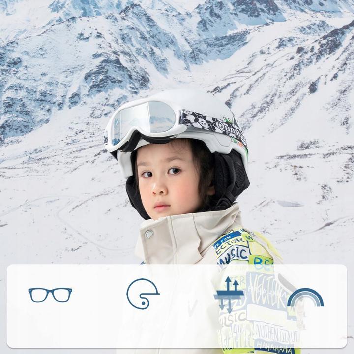Immagine prodotto Qunature The others Panda Ski Goggles for Kids - Black/White
