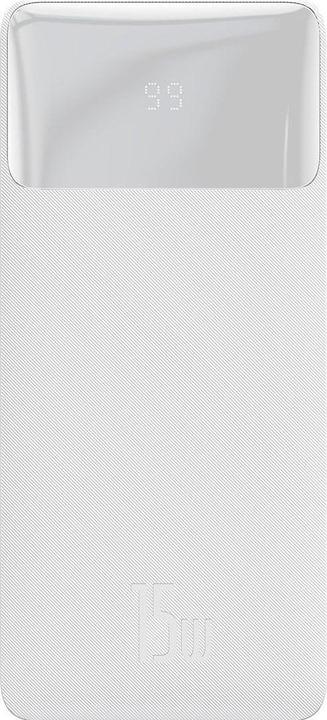 Baseus Powerbank Bipow 10000mAh, 15W (white) (10000 mAh, 15 W, 74 Wh)