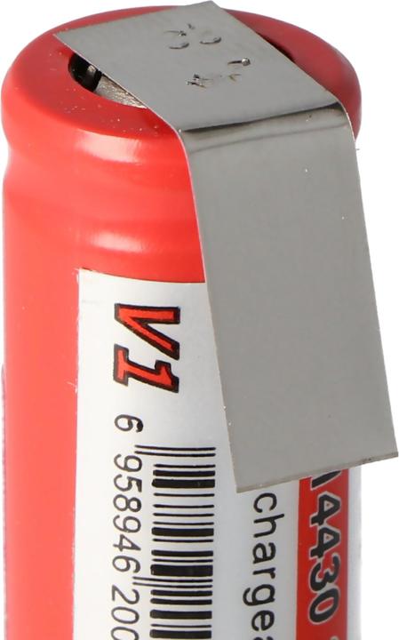 Produktbild AccuCell Akku IMR 14430 mit Lötfahne U-Form (1 Stk., 600 mAh, Akku)