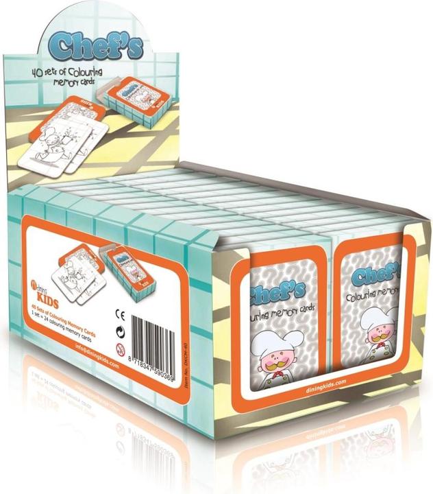 Produktbild Memory Karten zum bemalen Box mit 40 Stk.
