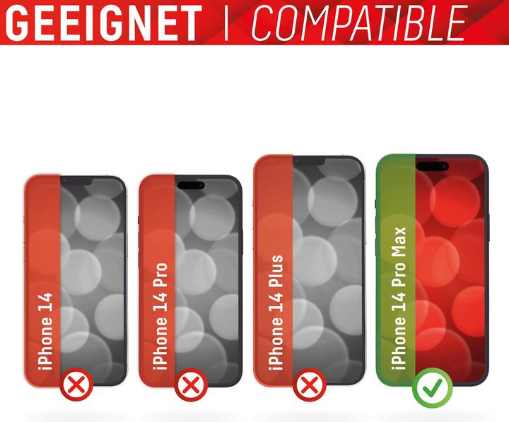 Produktbild Displex Real Glass, Privacy Full Cover Panzerglas (1 Stück, Apple iPhone 14 Pro Max)
