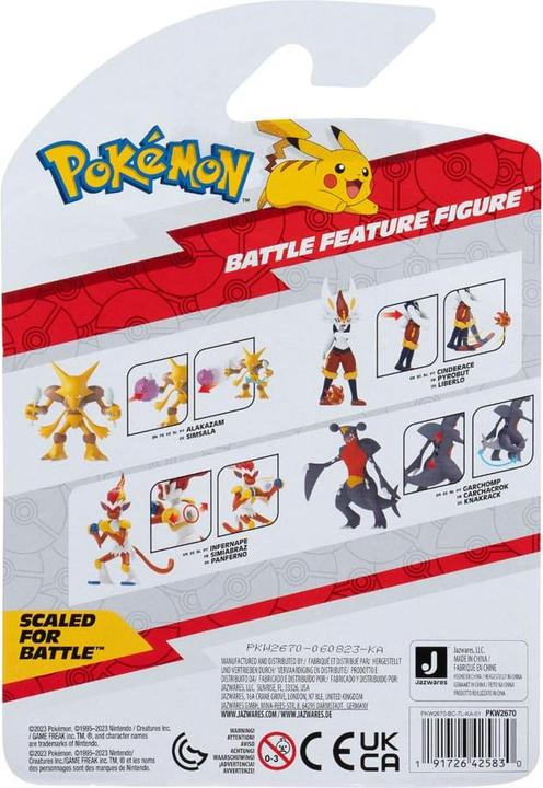 Produktbild Jazwares Pokémon PKW2670 4.5" Battle Figure-Infernape