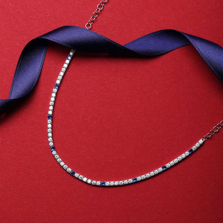 Image du produit Morellato Élégant collier en argent avec zircons Tesori SAIW136 (Argent 925)