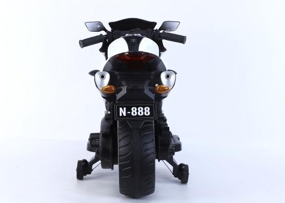 Produktbild Es-toys Elektro Kindermotorrad 888 – 12V 4,5A Akku – mit Stützräder, Musik und Lichter -Weiss (12 V)