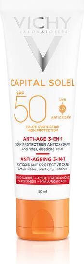 Immagine prodotto Vichy Capital Soleil 3-in-1 (Crema solare viso, SPF 50, 50 ml, 72 g)