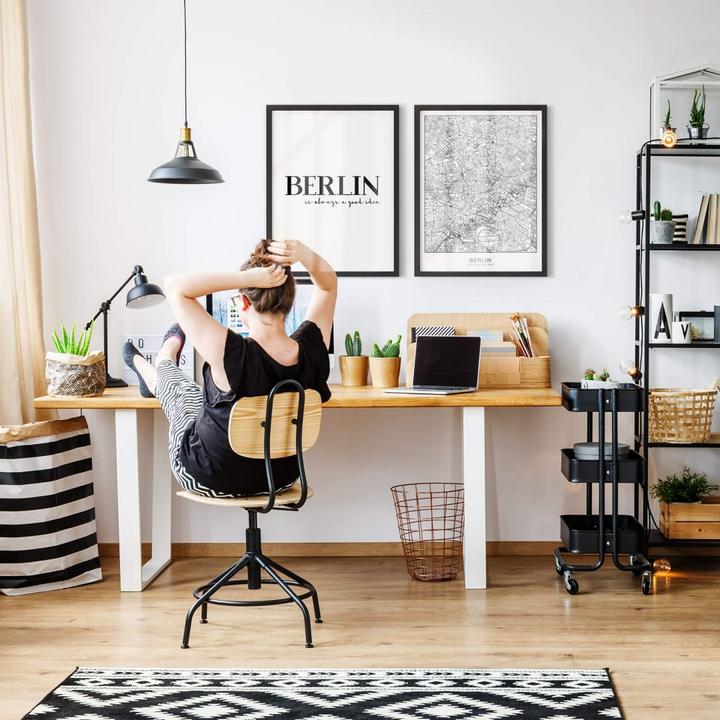 Image du produit Trenddeko Plan de la ville de Berlin (80 x 100 cm)