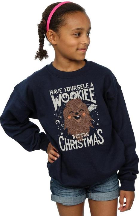Actual product image Star Wars Girls Wookiee Little Christmas Sweatshirt (116)