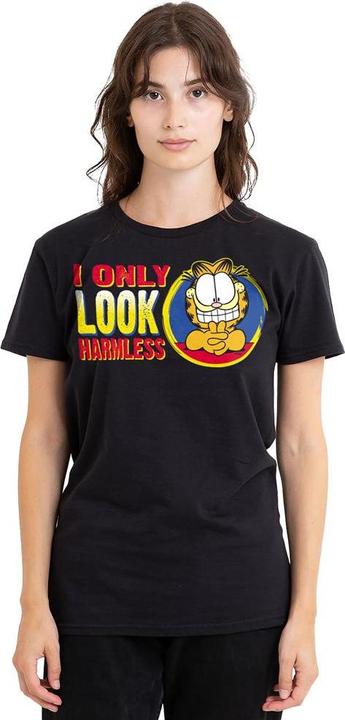 Actual product image Garfield Unisex Adult I Only Look Harmless T-Shirt (S)