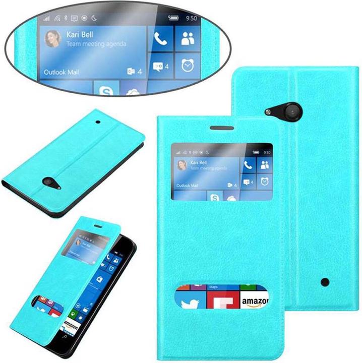 Actual product image Cadorabo Book with View double window cover (Microsoft Lumia 550)