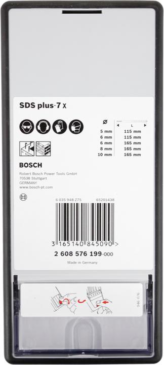 Image du produit Bosch Professional Zubehör Jeu de marteaux perforateurs (5 mm, 6 mm, 8 mm, 10 mm)