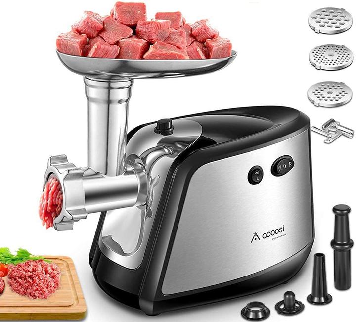 Actual product image Aobosi Electric meat grinder