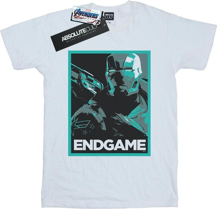 Actual product image Boys Avengers Endgame War Machine Poster T-Shirt (152, 158)