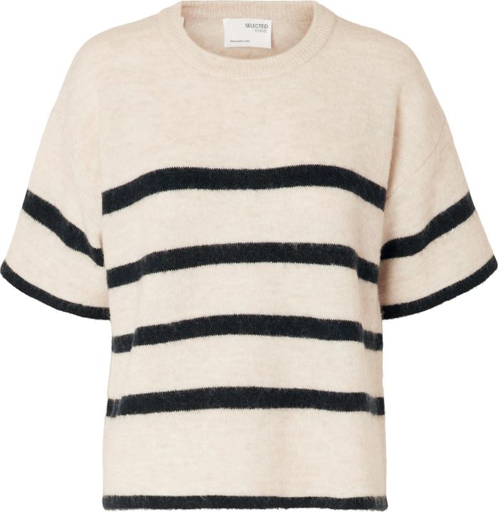 Image du produit Selected Femme Haut en tricot à manches courtes (XL)