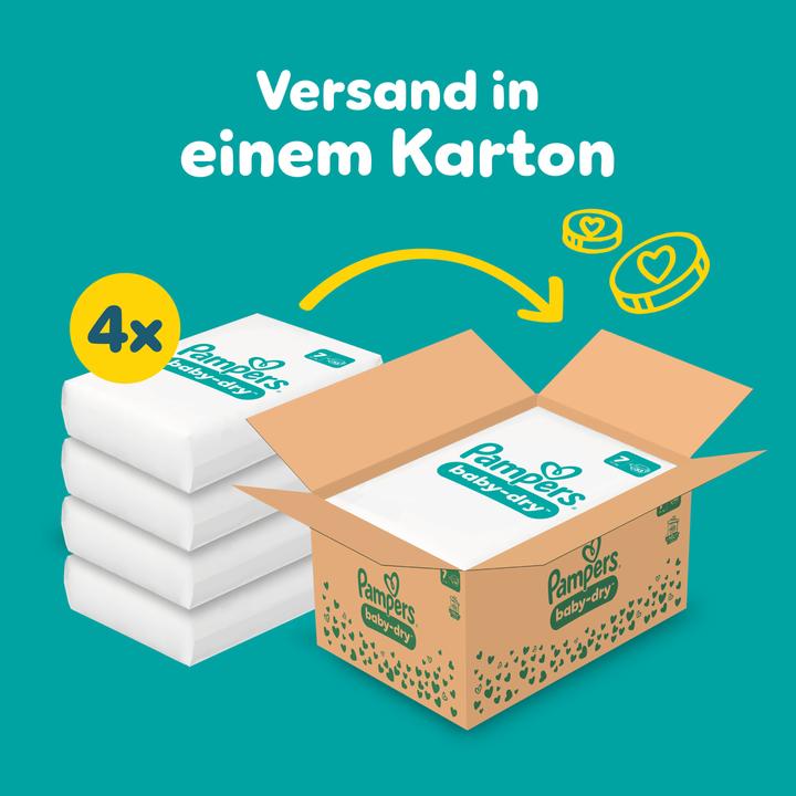 Produktbild Pampers Baby-Dry (Gr. 7, Monatsbox, 132 Stück)