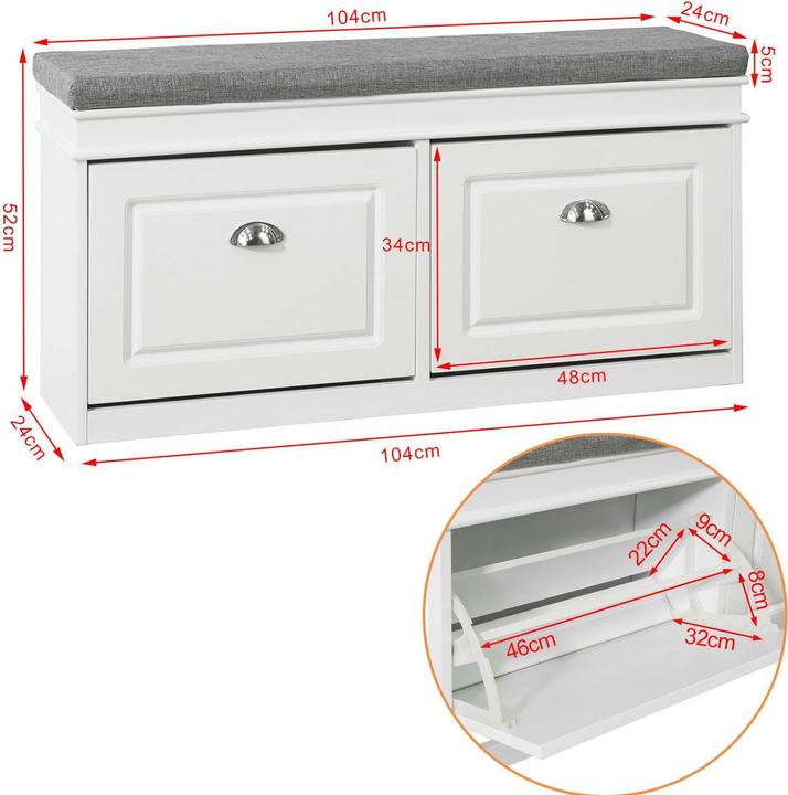 Produktbild SoBuy Stanley (104 x 24 x 52 cm)