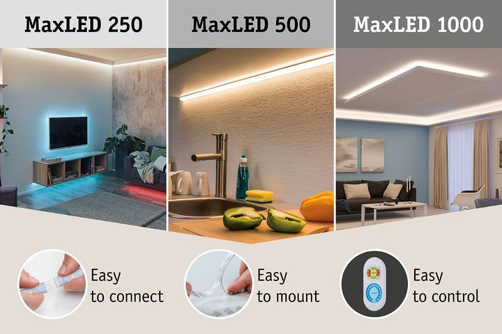 Produktbild Paulmann MaxLED 500 Stripe Set (Warmweiss, 500 cm, Indoor)