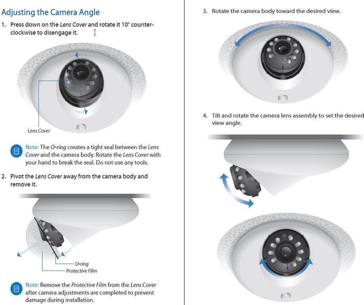 Actual product image Ubiquiti UniFi UVC-G3 Dome (1920 x 1080 Pixels)