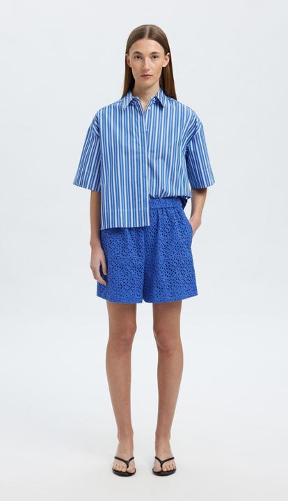 Produktbild Selected Femme Broderie Anglaise Højtaljede shorts (38)