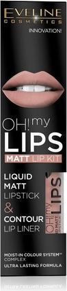 Produktbild Eveline Oh My Lips lipstick 4.5 ml + pencil 08 Lovely Rose (08 Lovely Rose)