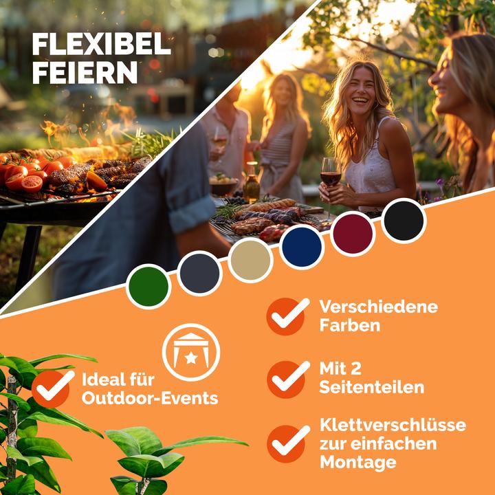Image du produit Casaria Tonnelle de jardin pliante (300 cm, 300 cm)