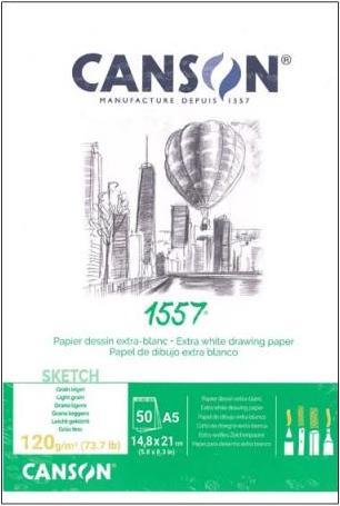 Actual product image Canson 1557 (A5, Plain, No binding)