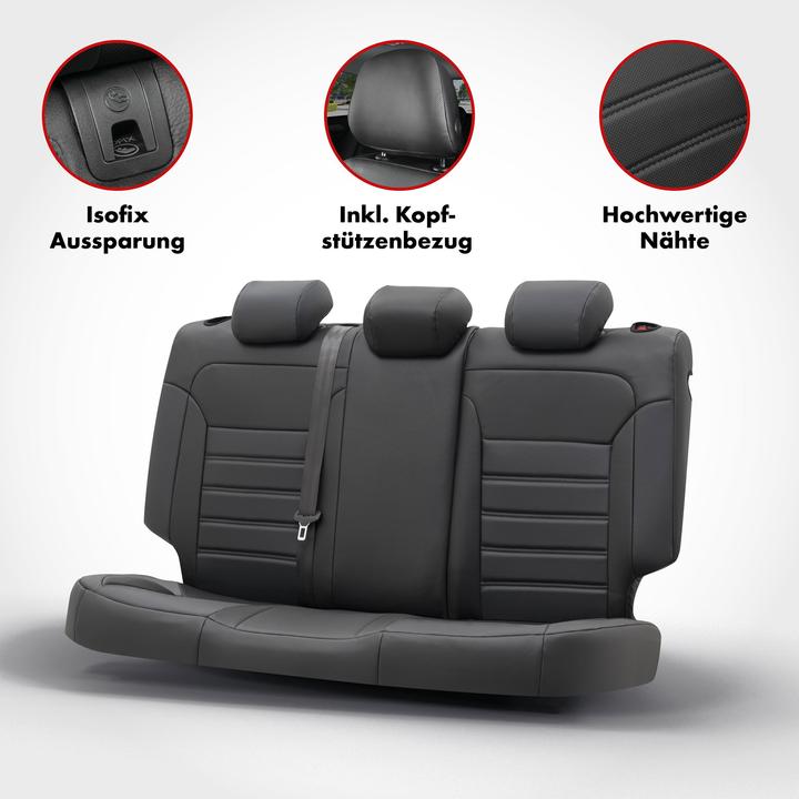 Actual product image Walser Seat cover for Skoda YETI (5L) 05/2009-12/2017, 1 rear seat cover