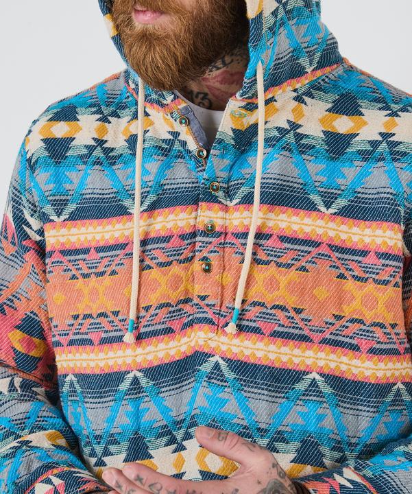 Produktbild Joe Browns Bright Aztec Button Detail Hoodie (M)
