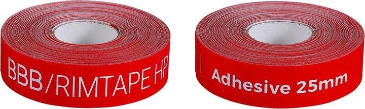 BBB Rimtape Hp Adhésif 25mmx45m Rouge (25 mm)