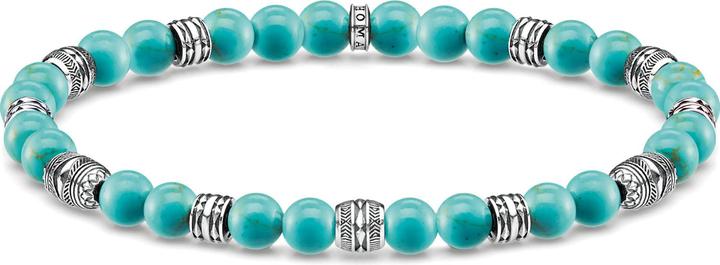 Image du produit Thomas Sabo Bracelet Talisman Turquoise (15.50 cm, Noirci, Argent sterling 925)