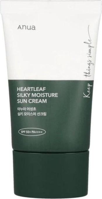 Image du produit Anua Crème solaire hydratante et soyeuse Heartleaf (Crème solaire, SPF 50+, 50 ml)