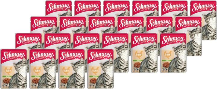 Produktbild Schmusy Nassfutter Ragout Kitten Pute Sauce, 22 x 100 g (Welpe + Kitten, 22 Stk., 2470 g)