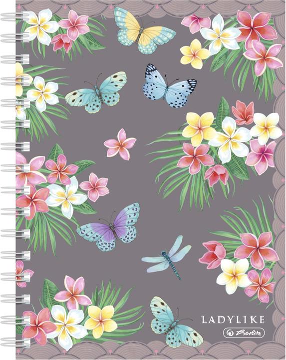 Produktbild Herlitz Schulheft Ladylike Butterflies A5, 100 Blätter (A5, Kariert, Harter Einband)