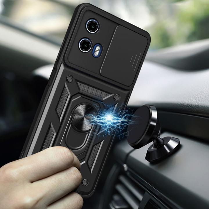 Produktbild Tech-Protect CamShield Pro Case for Motorola Moto G24 / G24 Power / G04 - Black (Motorola Moto G04, Motorola Moto G24, Motorola Moto G24 Power)