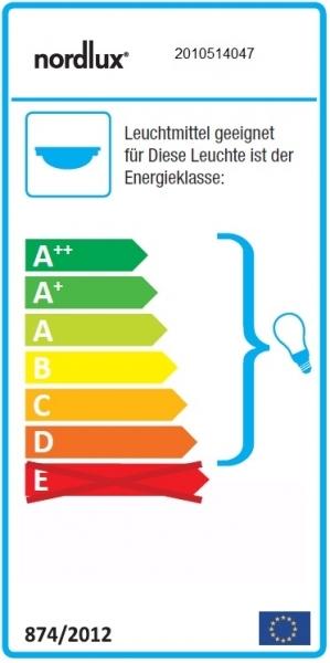 Label énergétique Nordlux Alton, lampadaire, Smoke (E27)