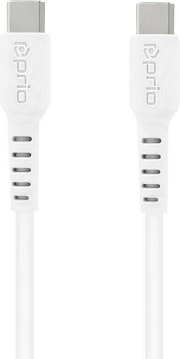 Actual product image prio High-Speed Charge & Sync USB C to USB C Cable 5A 0.6m white (0.60 m)